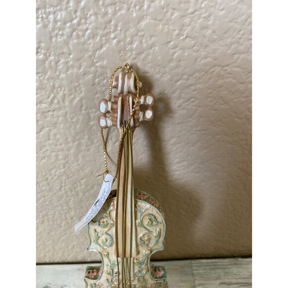 Vintage 2000 Louis Nichole Violin Ornament Kurt S Adler Holiday Elegance - Picture 3 of 9